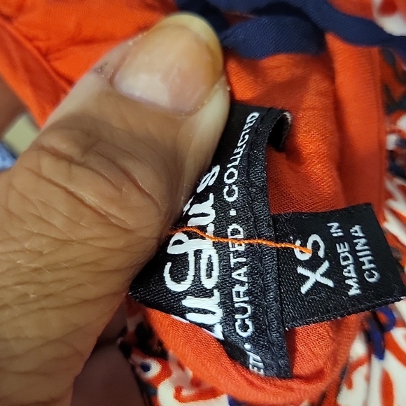 Lulus La Vie en Roses Floral Print mini Dress in Navy Blue and Red Size xs - Picture 9 of 10